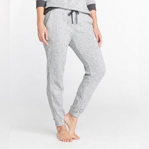 LL Bean Women’s Lightweight Sweater Fleece Pull On Lounge Joggers Pants sz M